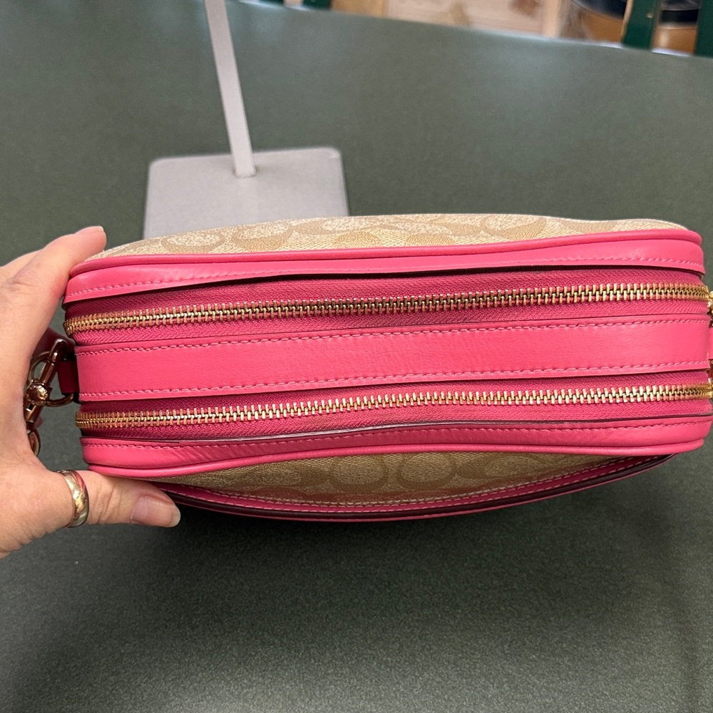 Coach Beige and Pink Crossbody Bag - Picture 7 of 13